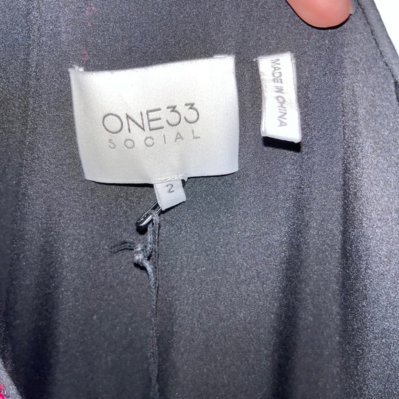 ONE33 Social Pink and Black Sequin Plaid Dress - Picture 7 of 8